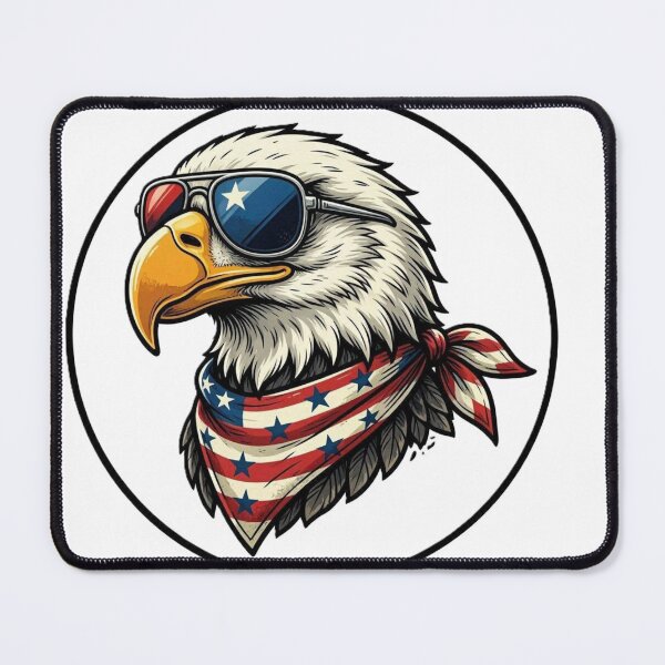 Item preview, Patriotic Bald Eagle - Retro Aviator designed and sold by conamor-bymel.