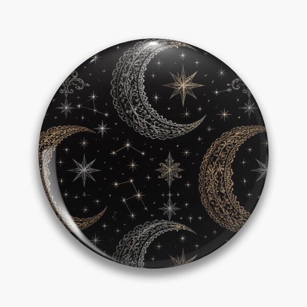 Item preview, Black Celestial Crescent Moon Gothic Winter Halloween designed and sold by StickyGuys.