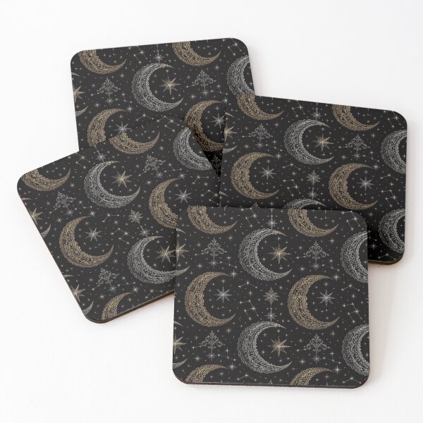 Item preview, Black Celestial Crescent Moon Gothic Winter Halloween designed and sold by StickyGuys.