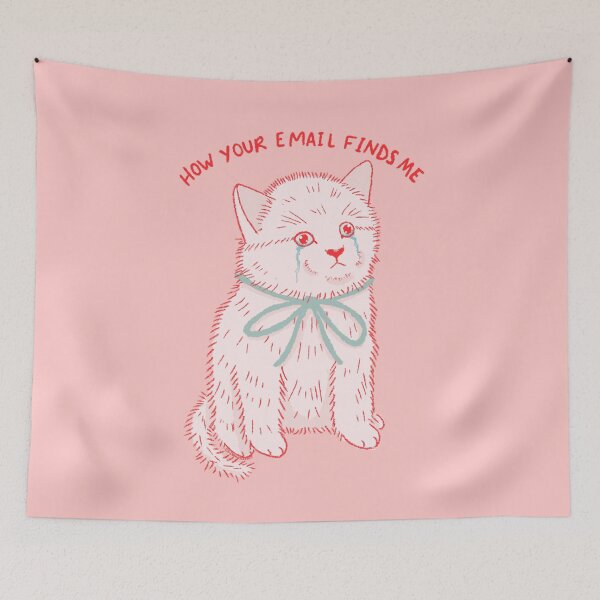 Item preview, Sad Email Cat designed and sold by KilkennyCat Art.