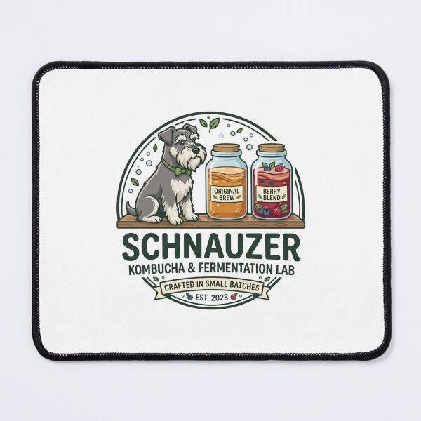 Item preview, Schnauzer Kombucha Fermentation Lab Scoby Jar designed and sold by PictoVibe.
