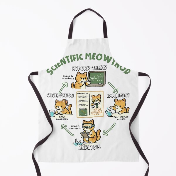 Item preview, Scientific Meowthod Funny Cat Science Pun Design T-Shirt designed and sold by gidget-gadget.