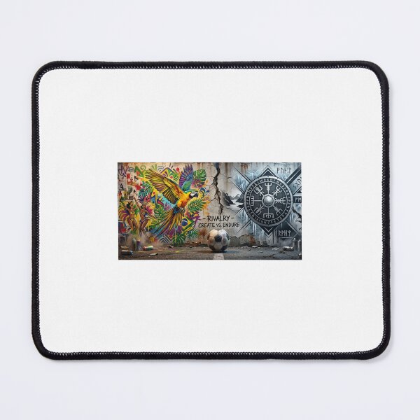 Item preview, "Rivalry Create vs Endure — Brazil Norway Graffiti Football 2026 Art Sticker" designed and sold by VikrantCreative.