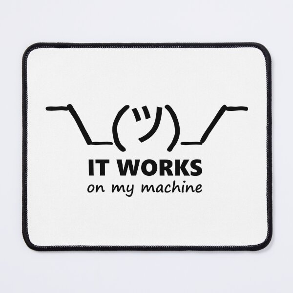 Item preview, ¯\_(ツ)_/¯ Shrug It Works On My Machine ASCII Emoticon designed and sold by Artsy Stuff.