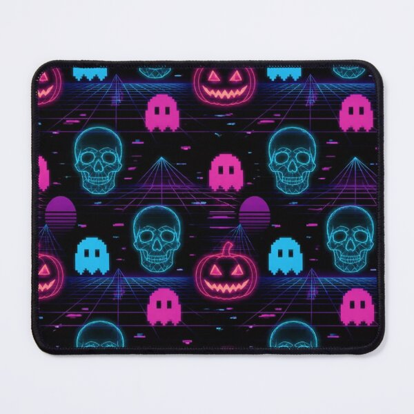 Item preview, Retro Haunted Arcade Neon Vaporwave Halloween Grid designed and sold by StickyGuys.