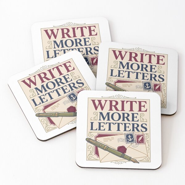 Item preview, Write More Letters Postal Typography designed and sold by GoverArt.