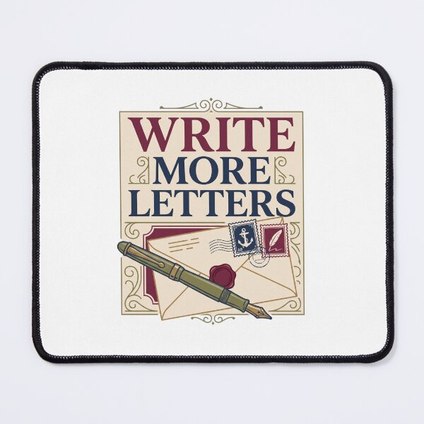 Item preview, Write More Letters Postal Typography designed and sold by GoverArt.