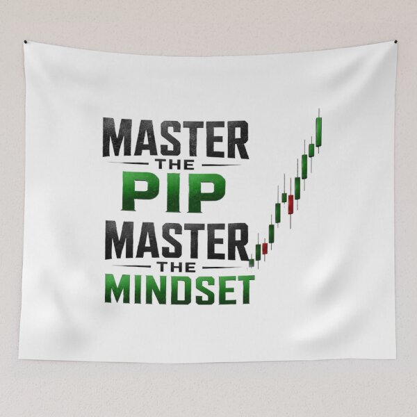 Item preview, Master The Pip Master The Mindset Forex Quote designed and sold by PipForgeStudio .