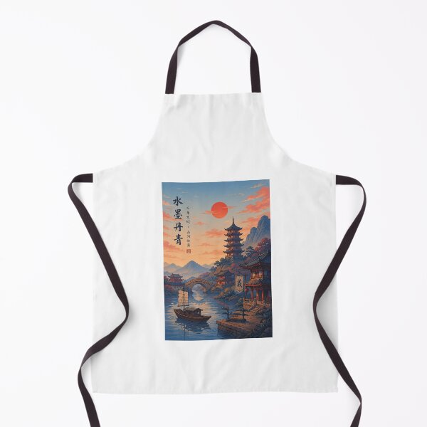 Item preview, Ancient Chinese Civilization at Sunset – Traditional Artistic Landscape. designed and sold by TialCorner.