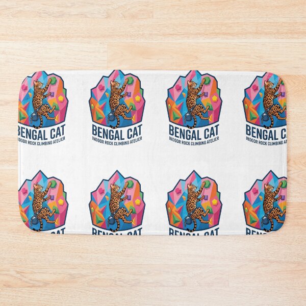 Item preview, Bengal Cat Indoor Rock Climbing Bouldering designed and sold by PictoVibe.