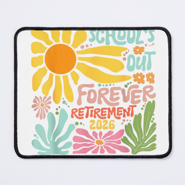 Item preview, School's Out Forever Retirement 2026 Boho Floral Teacher T-Shirt designed and sold by SavsMerch.