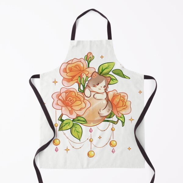 Item preview, Cute Calico Cat on Golden Orb with Orange Roses designed and sold by Orbit-Kitty.