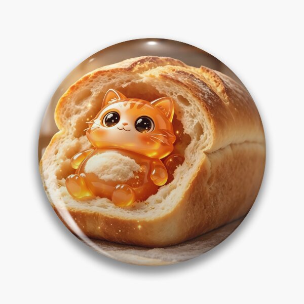 Item preview, The Toasted Emerald Cat - Cute Jelly Cat Loaf in Bread designed and sold by ABYSSLAB.