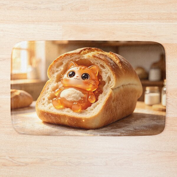 Item preview, The Toasted Emerald Cat - Cute Jelly Cat Loaf in Bread designed and sold by ABYSSLAB.