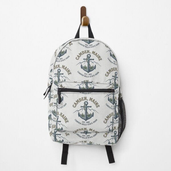 Item preview, Camden Maine Vintage Anchor Nautical Coastal Emblem designed and sold by Zayn Studio.
