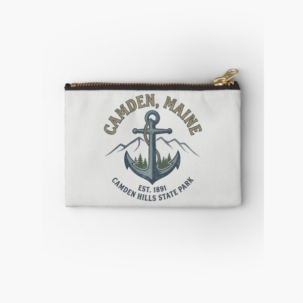 Item preview, Camden Maine Vintage Anchor Nautical Coastal Emblem designed and sold by Zayn Studio.