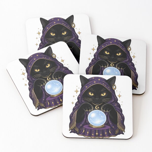 Item preview, Black Cat Fortune Teller with Crystal Ball designed and sold by StickyGuys.