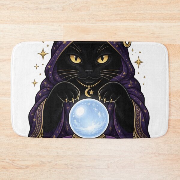 Item preview, Black Cat Fortune Teller with Crystal Ball designed and sold by StickyGuys.