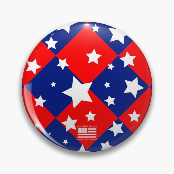 Item preview, Made in USA Patchwork Stars – Patriotic Red, White & Blue Pattern designed and sold by ThisIsDebbie.