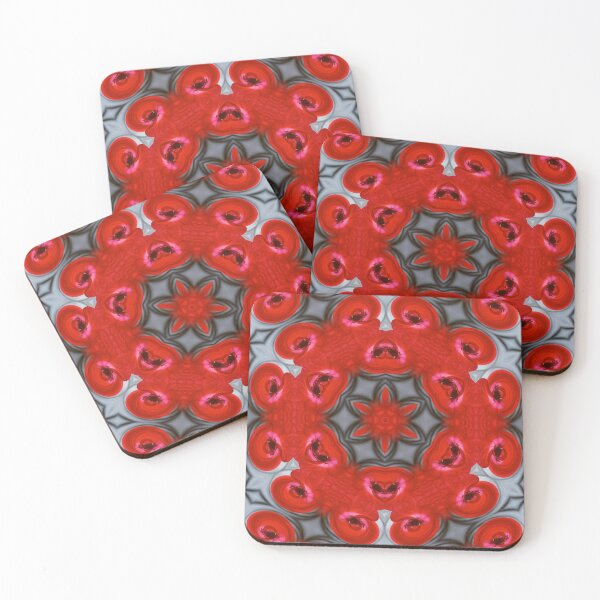 Item preview, Scarlet Floral Mandala Pattern designed and sold by SilentBloomLab.