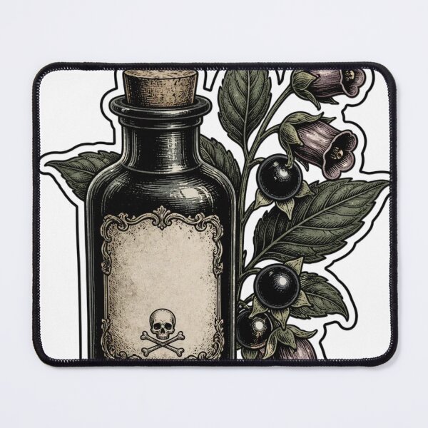 Item preview, Gothic Poison Bottle with Belladonna Sprig designed and sold by StickyGuys.