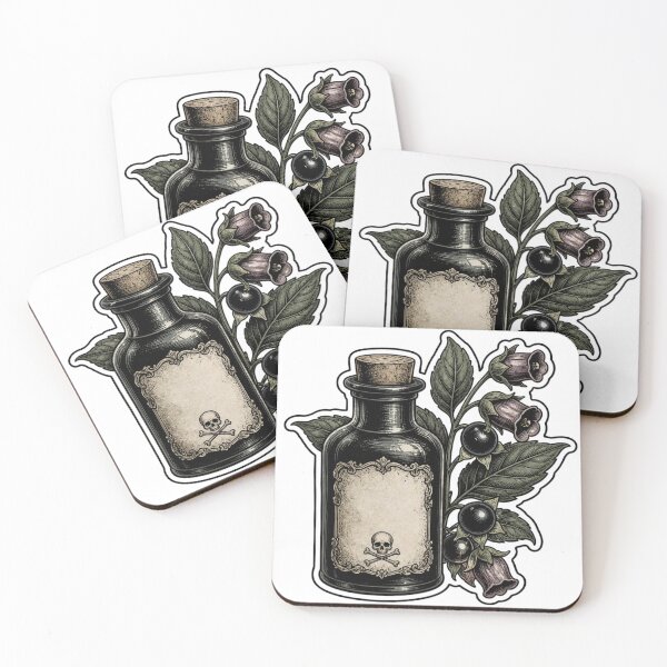 Item preview, Gothic Poison Bottle with Belladonna Sprig designed and sold by StickyGuys.