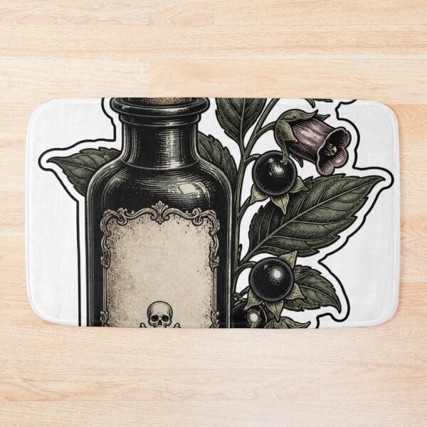 Item preview, Gothic Poison Bottle with Belladonna Sprig designed and sold by StickyGuys.