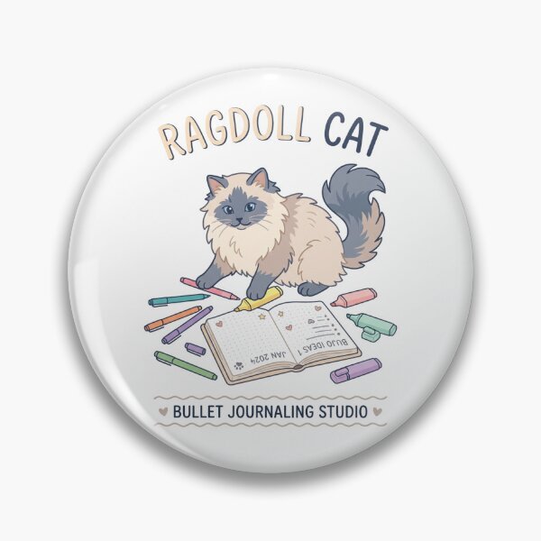 Item preview, Ragdoll Cat Bullet Journaling Stationery Planner designed and sold by PictoVibe.