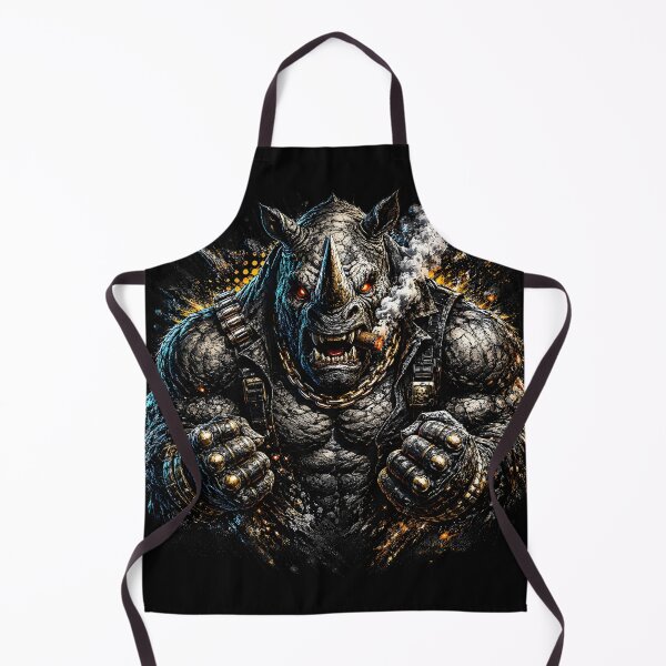 Item preview, Rhino Beast Warrior – Dark Fantasy Rhino Monster Gothic Streetwear Art designed and sold by Bizon2910.