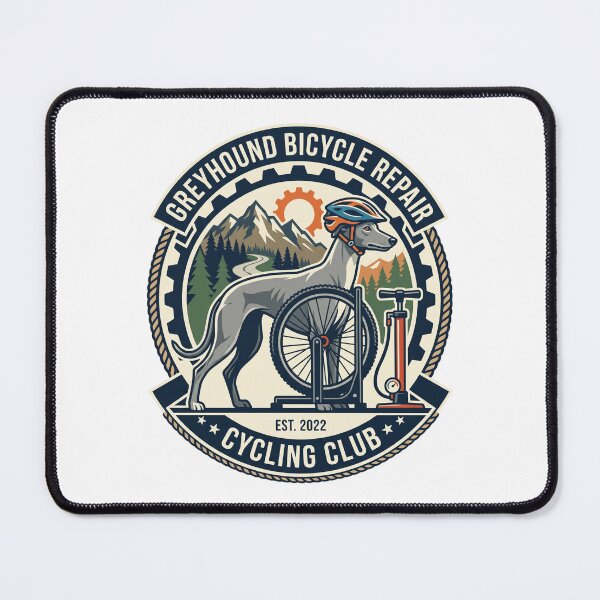 Item preview, Greyhound Bicycle Repair Cycling Club Bike Pump designed and sold by PictoVibe.