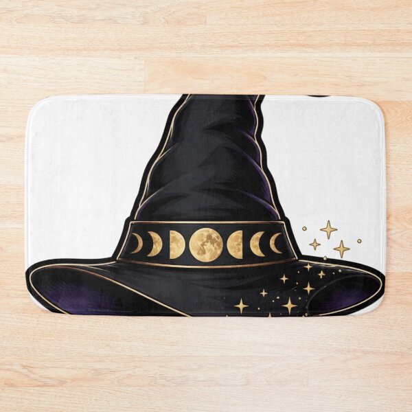 Item preview, Celestial Witch Hat with Golden Moon Phases designed and sold by StickyGuys.