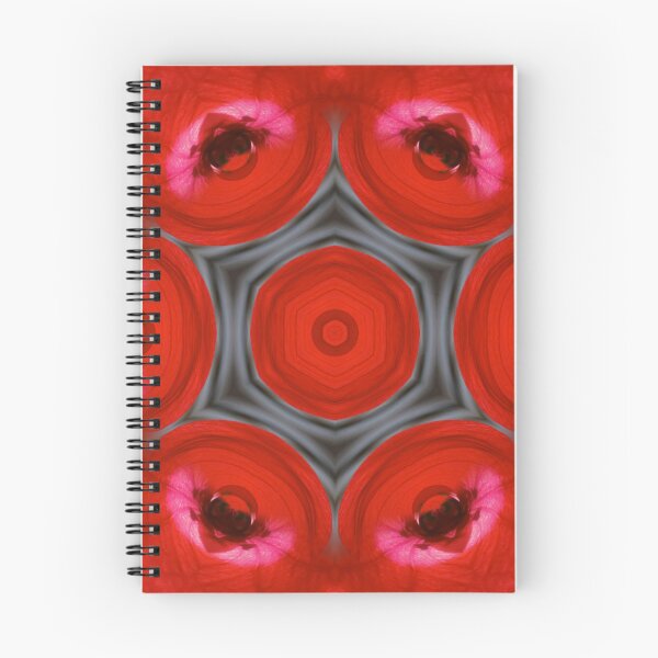 Item preview, Red Abstract Floral Geometry designed and sold by SilentBloomLab.