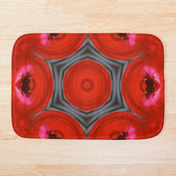 Item preview, Geometría floral abstracta roja designed and sold by SilentBloomLab.