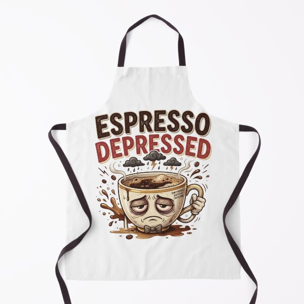 Item preview, Espresso Depressed Funny Coffee Humor designed and sold by pradeepvisuals.