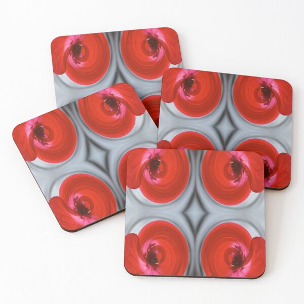 Item preview, Crimson Orbit Abstract Pattern designed and sold by SilentBloomLab.