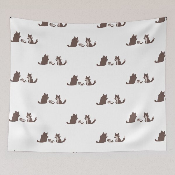 Item preview, Cat Present Cute Kittens Opening Gift Box Illustration designed and sold by EnderskunkEmpor.
