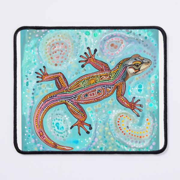 Item preview, Intricate Dot Art Goanna – Australian Monitor Lizard Canvas designed and sold by ArtisticDesignsbyLinda.