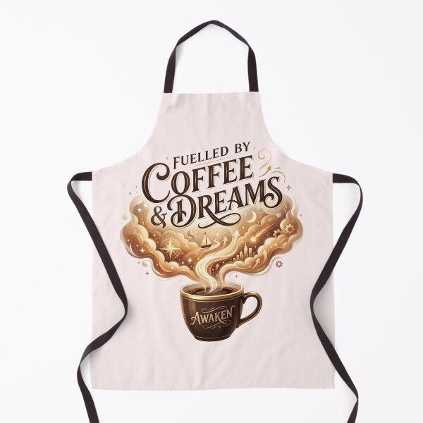 Item preview, Fueled By Coffee And Dreams Aesthetic Art designed and sold by pradeepvisuals.
