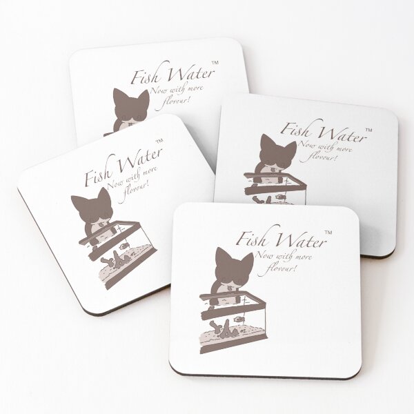 Item preview, Fish Water Now With More Flavor Funny Cat Illustration designed and sold by EnderskunkEmpor.