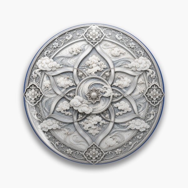 Item preview, Sacred Wind Crest: Silver Cloud Emblem designed and sold by sunbowjp stadio.