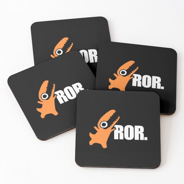 Item preview, Ror Cute Orange Dinosaur Roaring Cartoon Illustration designed and sold by EnderskunkEmpor.