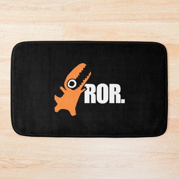 Item preview, Ror Cute Orange Dinosaur Roaring Cartoon Illustration designed and sold by EnderskunkEmpor.
