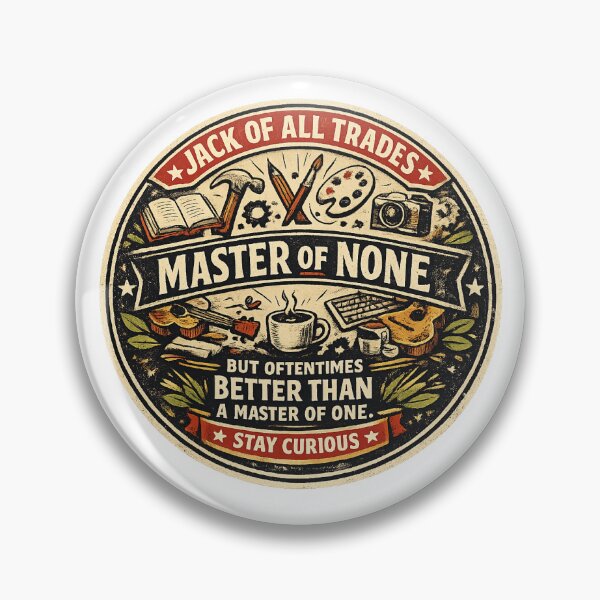 Item preview, Vintage Jack of All Trades Badge designed and sold by peteys71.