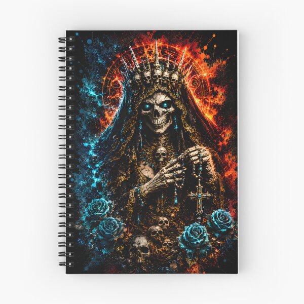 Item preview, Skeleton Queen of Souls – Santa Muerte Gothic Dark Fantasy Skull Art designed and sold by Bizon2910.