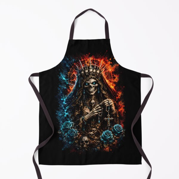 Item preview, Skeleton Queen of Souls – Santa Muerte Gothic Dark Fantasy Skull Art designed and sold by Bizon2910.