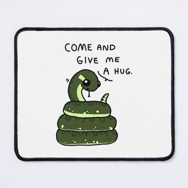 Item preview, Come And Give Me A Hug Funny Anaconda Snake Illustration designed and sold by EnderskunkEmpor.