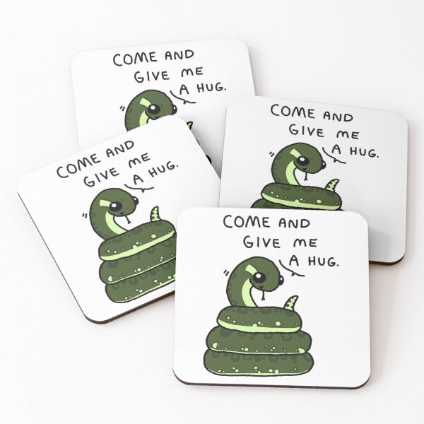 Item preview, Come And Give Me A Hug Funny Anaconda Snake Illustration designed and sold by EnderskunkEmpor.