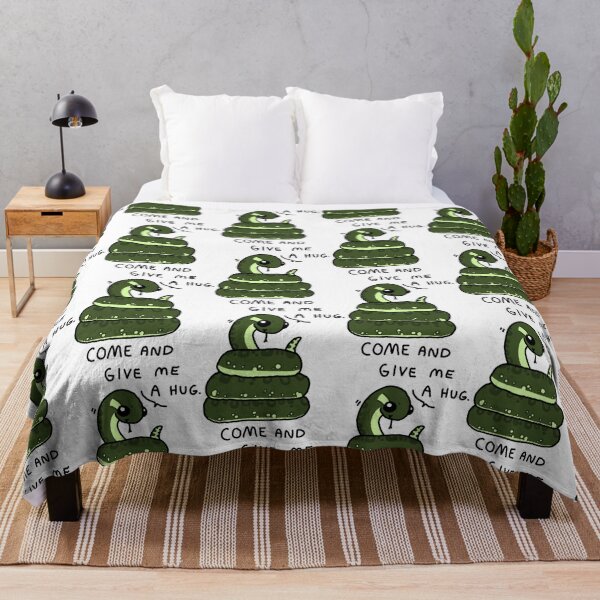 Item preview, Come And Give Me A Hug Funny Anaconda Snake Illustration designed and sold by EnderskunkEmpor.