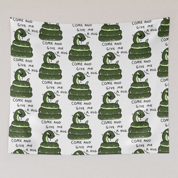 Item preview, Come And Give Me A Hug Funny Anaconda Snake Illustration designed and sold by EnderskunkEmpor.