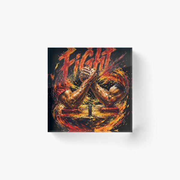 Item preview, Fight Arm wrestling Painted  designed and sold by CoolCrazyQuirky.